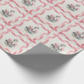 Onze Gekke Gans is Turn One Girl Verjaardag Cadeaupapier (Hoek)