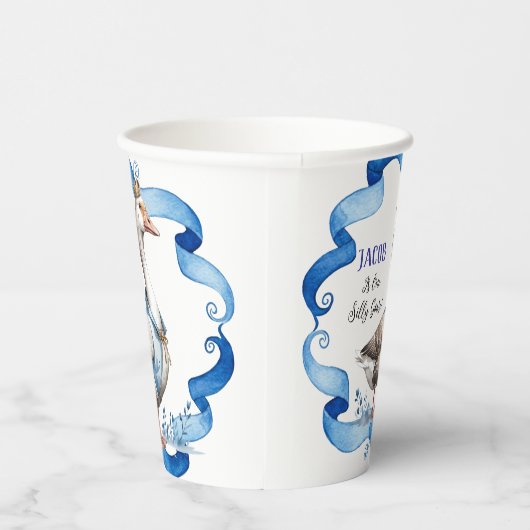 Onze Gekke gans wordt een jongensverjaardag Papieren Bekers (Rechts)