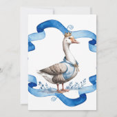 Onze Gekke gans wordt een verjaardagsjongen Kaart (Achterkant)