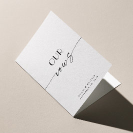 Onze geloften | Moderne Minimalistische Elegante T Kaart