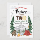 Onze gelukkige kleine Camper is twee uitnodiging v (Voorkant)