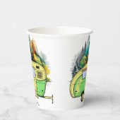 Onze gelukkige plek. Retro Camping Papieren Bekers (Links)