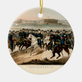 Onze generaals, herstel van de  burgeroorlog keramisch ornament (Voorkant)