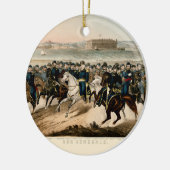 Onze generaals, herstel van de  burgeroorlog keramisch ornament (Links)