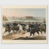 Onze generaals, herstelden de  burgeroorlog van 18 cadeaupapier (Vlak)