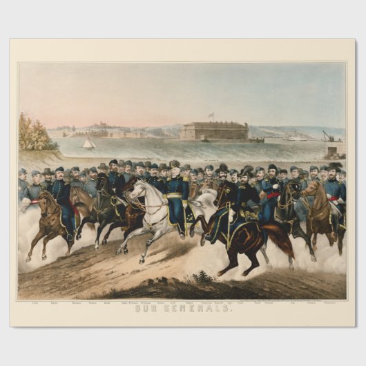 Onze generaals, herstelden de burgeroorlog van 18 cadeaupapier (Vlak)