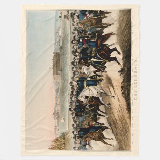 Onze generaals, herstelden de burgeroorlog van 18 fleece deken (Voorkant)