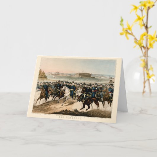 Onze generaals, herstelden de burgeroorlog van 18 kaart (Gele Bloem)