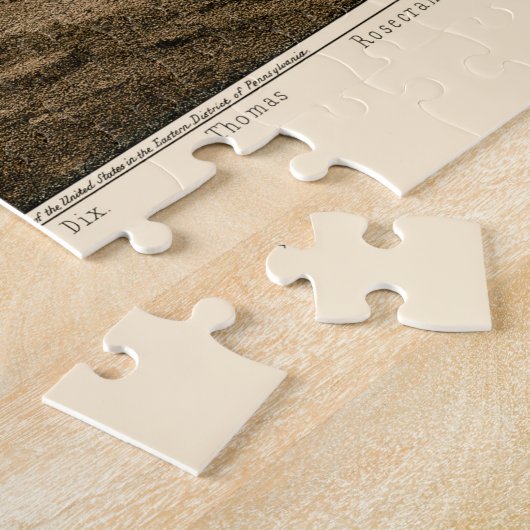 Onze generaals, herstelden de  burgeroorlog van 18 legpuzzel (Zijkant)