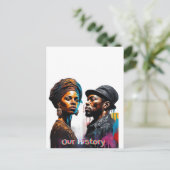 Onze geschiedenis briefkaart (Staand voorkant)