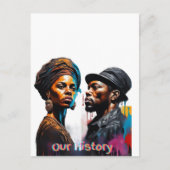 Onze geschiedenis briefkaart (Voorkant)