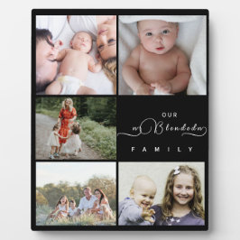 Onze Gezamenlijke Familie Vier Foto Collage Plaque Fotoplaat