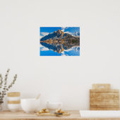 Onze God is een Geweldige foto van de bergen Poster (Keuken)