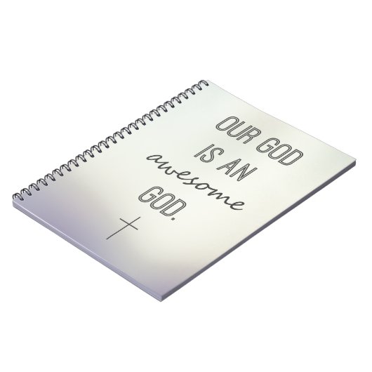 "Onze God is een Geweldige God" Notitieboek (Linkerzijde)