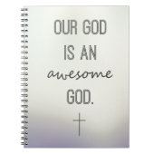 "Onze God is een Geweldige God" Notitieboek (Voorkant)