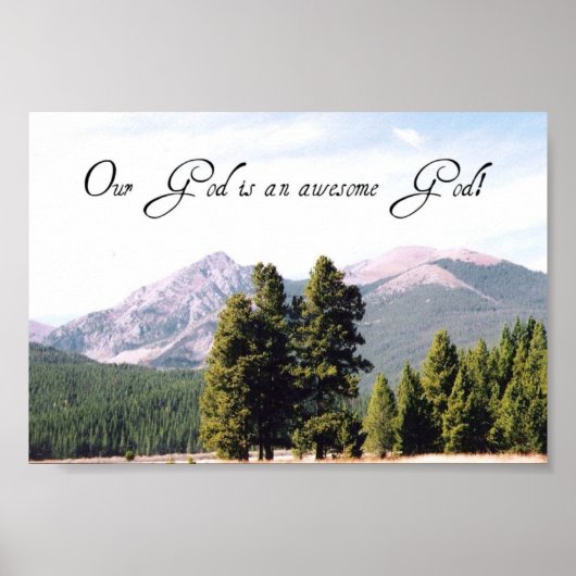 Onze God is een geweldige God! Poster (Voorkant)