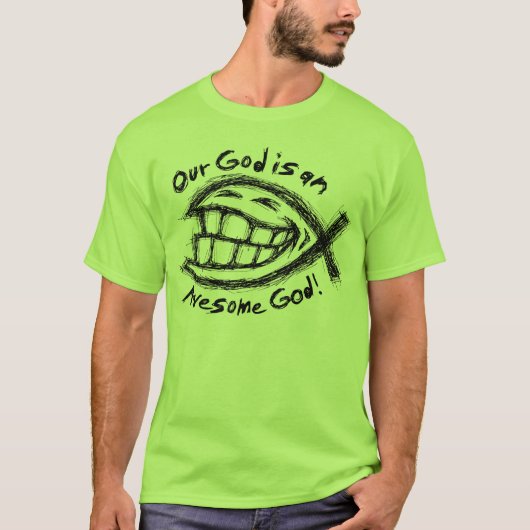 Onze God is Geweldige T-shirt (Voorkant)