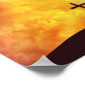 Onze God Regeert Premium Canvas Glansposter Poster (Hoek)