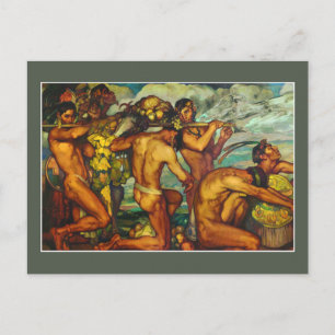 Onze goden van Saturnino Herran Mexican Fine Art Briefkaart