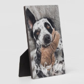 Onze Goede Jongen Douane Hond Foto Fotoplaat (Zijkant)