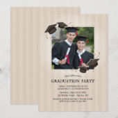 Onze Graduates FotogradulePartij Uitnodiging (Voorkant / Achterkant)