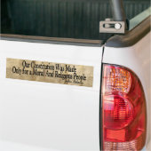 Onze grondwet is gemaakt - John Adams Bumpersticker (Op Truck)