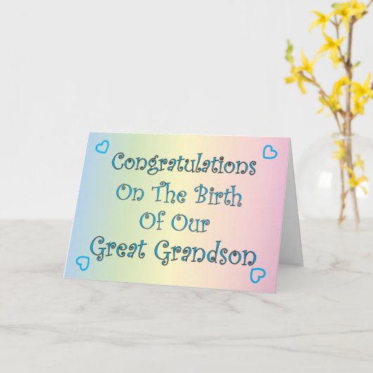 Onze Groot - kleinzoon Kaart (Gele Bloem)