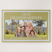 Onze grootouders Fotonamen Puzzel Gouden Rand