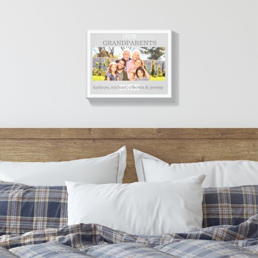Onze grootouders met kleinkinderen Foto Canvas Afdruk (Insitu (Slaapkamer))