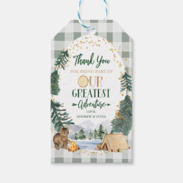 Onze grootste Adventure Baby shower Favor Tag Cadeaulabel
