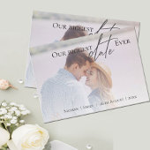 Onze Grootste Afspraak Ooit Script Foto Bruiloft Save The Date