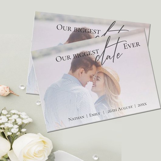 Onze Grootste Afspraak Ooit Script Foto Bruiloft Save The Date