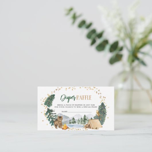 Onze grootste avonturenluier Raffle Kaart (Staand voorkant)