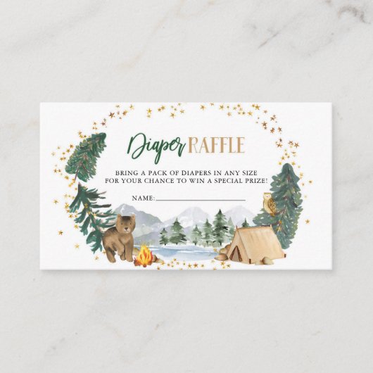 Onze grootste avonturenluier Raffle Kaart (Voorkant)