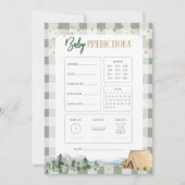 Onze grootste avontuur Baby shower Baby voorspelli Kaart (Voorkant)