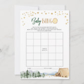 Onze grootste avontuur Baby shower bingo spel Kaart (Voorkant)