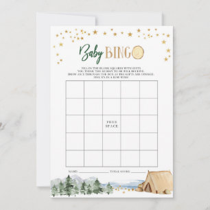 Onze grootste avontuur Baby shower bingo spel Kaart