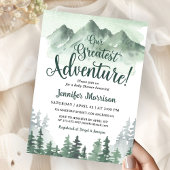 Onze Grootste Avontuur Baby Shower Uitnodiging