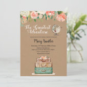 Onze Grootste Avontuur Bruids Douche Uitnodiging (Staand voorkant)