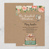 Onze Grootste Avontuur Bruids Douche Uitnodiging (Voorkant / Achterkant)