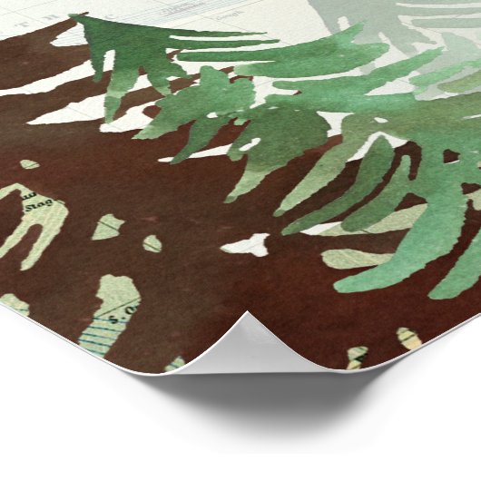 Onze grootste avontuur kaart Welkomstbord Poster (Hoek)