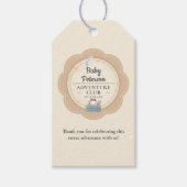 Onze Grootste Avontuur Neutrale Cute Baby Shower Cadeaulabel (Voorkant)