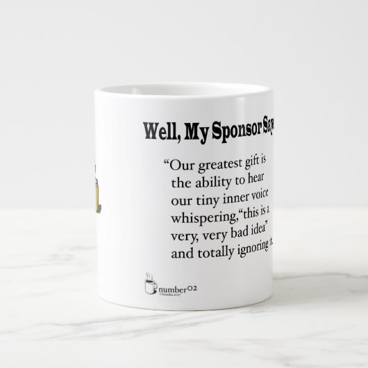 Onze grootste cadeau... grote koffiekop (Voorkant)