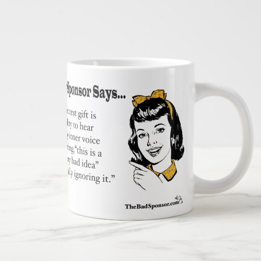 Onze grootste cadeau... grote koffiekop (Rechts)