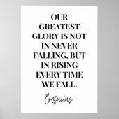 Onze grootste glorie stijgt als we herfsten poster (Voorkant)