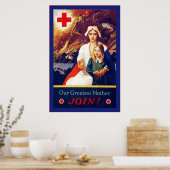 Onze grootste moeder ~  verpleegster ~ WW1 Poster (Keuken)