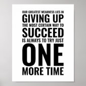 Onze grootste zwakte | Motivatie prijsopgave Poster (Voorkant)