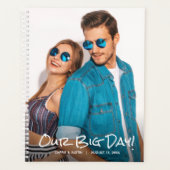 Onze Grote Dag Aangepaste Foto Huwelijksplanner Planner (Voorkant)