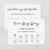 Onze Grote Dag uitgelijnd Timmy & Angie Enclosure  Informatiekaartje (Voorkant / Achterkant)