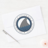 onze haaien redden ronde sticker (Envelop)